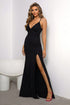 lace-up-spaghetti-strap-split-dress Sophia's Trends - Sophia's Style-Black-XS